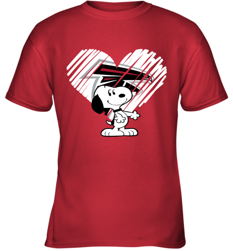 k7qv a happy christmas with atlanta falcons snoopy youth t shirt 26 front red