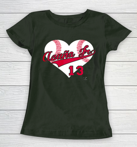Ronald Acuna Jr Baseball Heart Gameday Women's T-Shirt 4