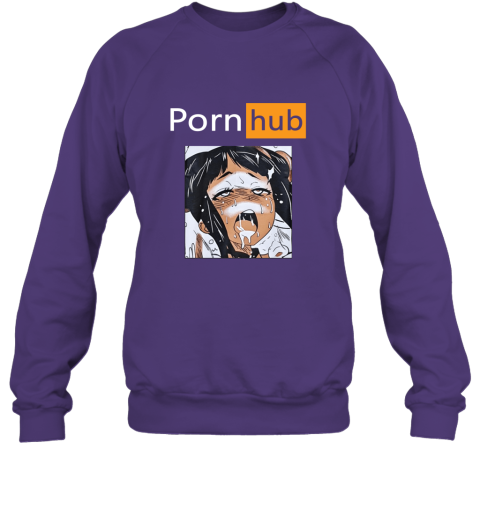o70l pornhub anime girl ahegao shirts sweatshirt 35 front purple
