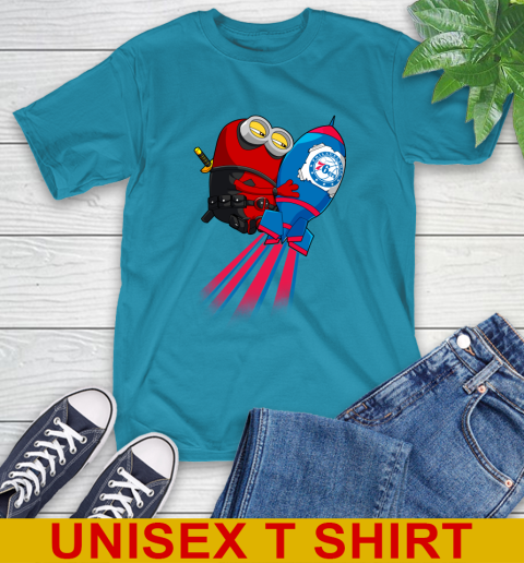NBA Basketball Philadelphia 76ers Deadpool Minion Marvel Shirt T-Shirt 9