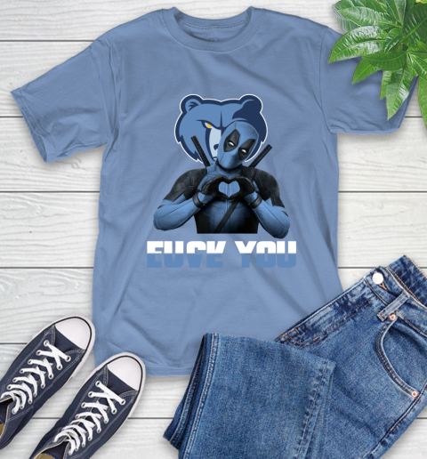 NBA Memphis Grizzlies Deadpool Love You Fuck You Basketball Sports T-Shirt 12