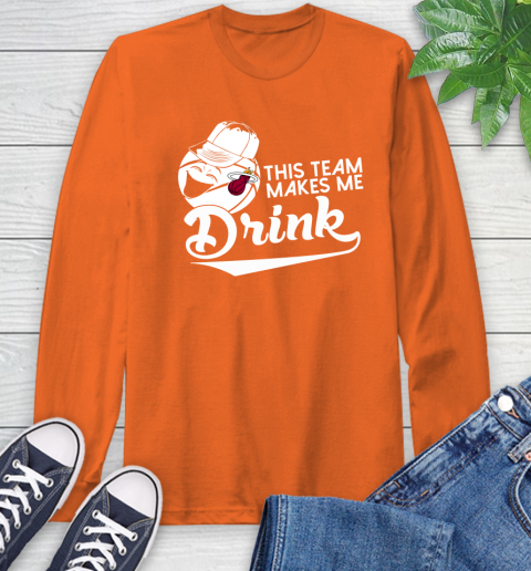 Miami Heat NBA Basketball This Team Makes Me Drink Adoring Fan Long Sleeve T-Shirt 4
