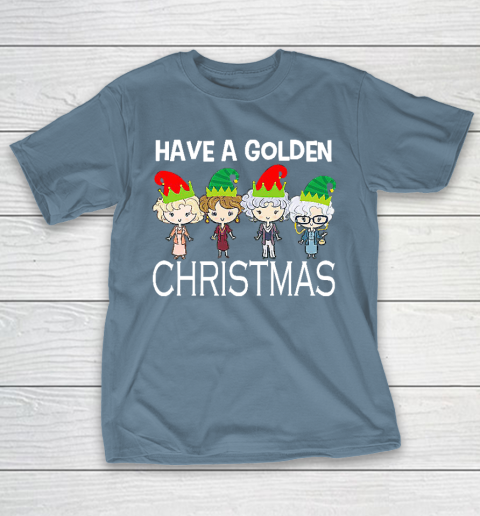Golden Girls Lovers Gift T shirt Have A Golden Christmas Vintage T-Shirt 6