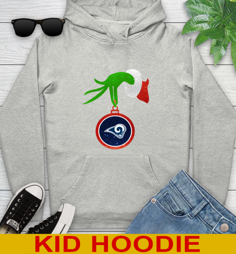 Los Angeles Rams Grinch Merry Christmas NFL Football Youth Hoodie