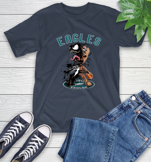 NFL Philadelphia Eagles Football Venom Groot Guardians Of The Galaxy T-Shirt 4