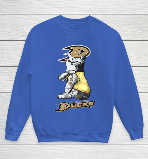 NHL My Cat Loves Anaheim Ducks Hockey Youth Sweatshirt 6