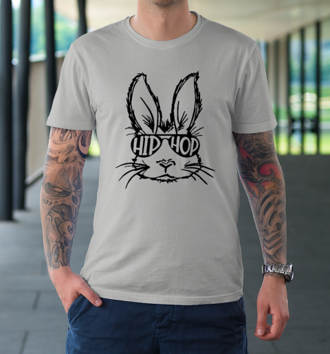 Hip Hop Bunny Face With Sunglasses Easter Day T-Shirt 8