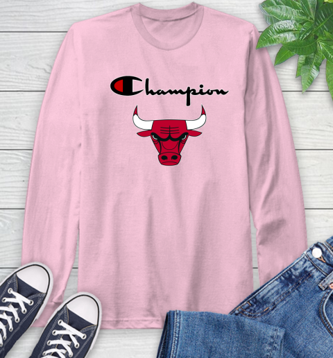 NBA Basketball Chicago Bulls Champion Shirt Long Sleeve T-Shirt 8