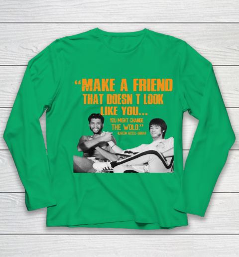 Kareem Abdul Jabbar Shirt Make A Friend That Doesn't Look Like You Youth Long Sleeve 4