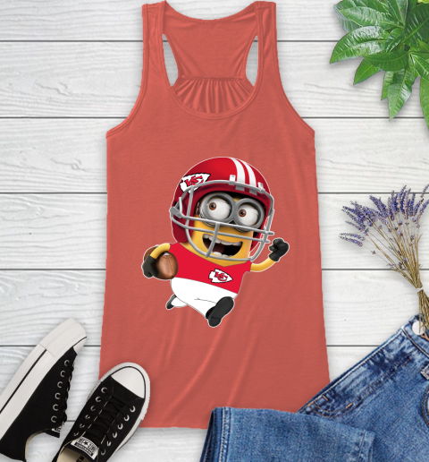 NFL Kansas City Chiefs Minions Disney Football Sports Racerback Tank 4