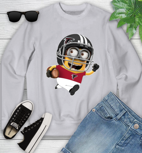 NFL Atlanta Falcons Minions Disney Football Sports Youth Sweatshirt 4