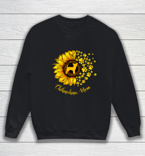 Dog Mom Shirt Sunflower Chihuahua Mom Dog Lover Gift Sweatshirt