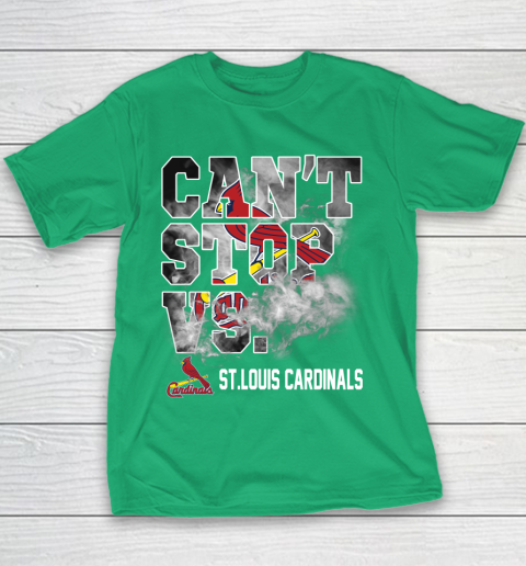 MLB St.Louis Cardinals Baseball Can't Stop Vs Cardinals Youth T-Shirt 3