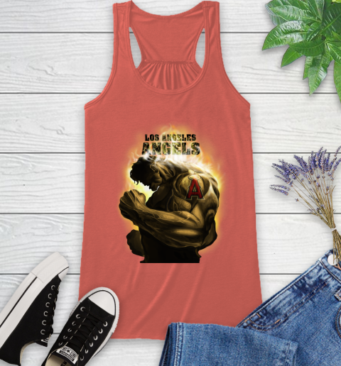 Los Angeles Angels MLB Baseball Hulk Marvel Avengers Sports Racerback Tank 3