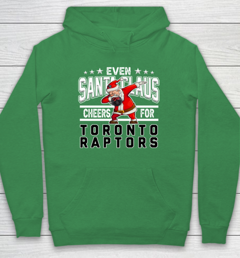 Toronto Raptors Even Santa Claus Cheers For Christmas NBA Hoodie 5