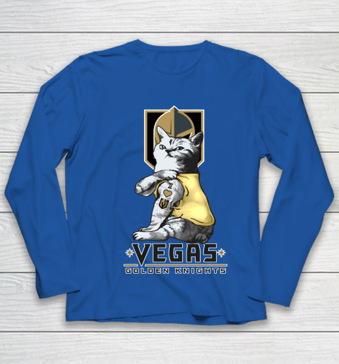 NHL My Cat Loves Vegas Golden Knights Hockey Youth Long Sleeve 7