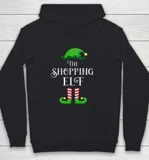 The Shopping Elf Matching Family Group Christmas Gift Youth Hoodie