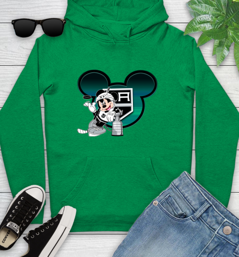 NHL Los Angeles Kings Stanley Cup Mickey Mouse Disney Hockey T Shirt Youth Hoodie 7