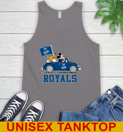 MLB Baseball Kansas City Royals Pluto Mickey Driving Disney Shirt Tank Top 7