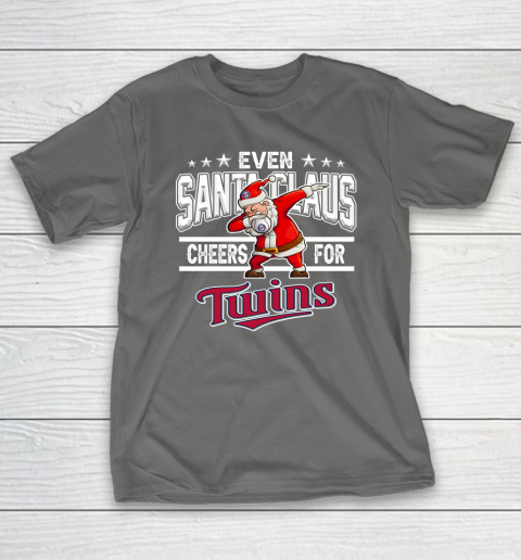 Minnesota Twins Even Santa Claus Cheers For Christmas MLB T-Shirt 8