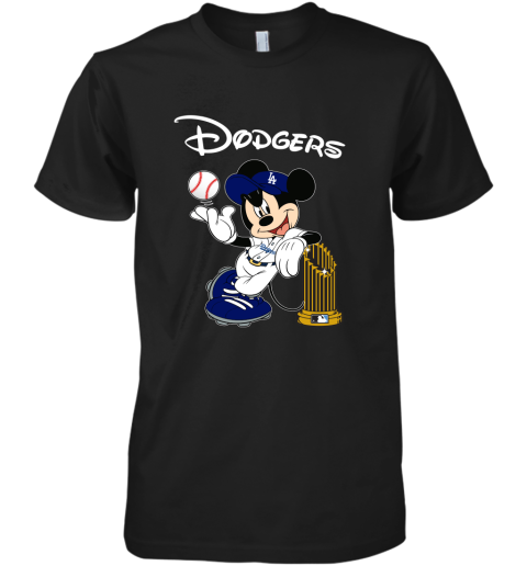 Los Angeles Dodgers Mickey Taking The Trophy MLB 2019 Premium Men's T-Shirt
