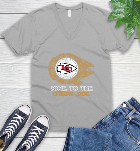 NFL Come To The Kansas City Chiefs Wars Football Sports V-Neck T-Shirt 3