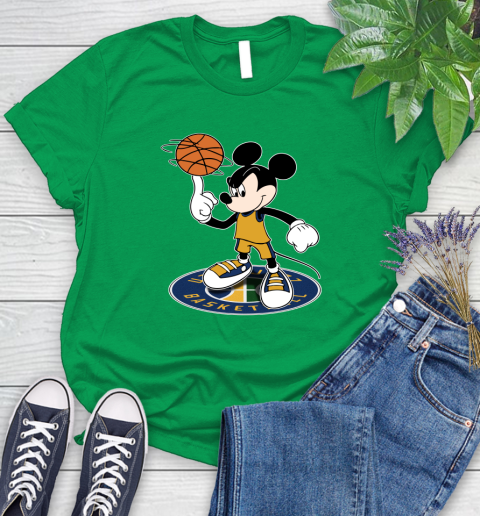 NBA Basketball Utah Jazz Cheerful Mickey Disney Shirt Women's T-Shirt 7