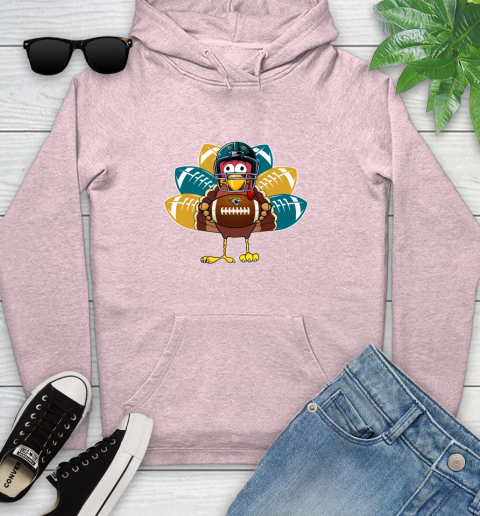 Jacksonville Jaguars Turkey Thanksgiving Day Youth Hoodie 10