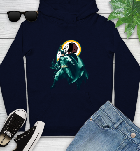 NFL Batman Football Sports Washington Redskins Youth Hoodie 4