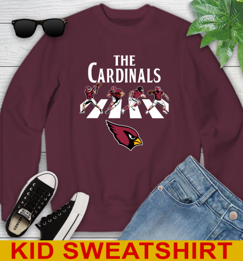 NFL Football Arizona Cardinals The Beatles Rock Band Shirt Youth Sweatshirt 4