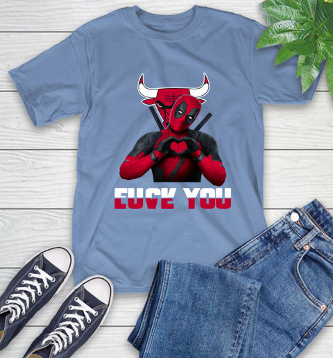 NBA Chicago Bulls Deadpool Love You Fuck You Basketball Sports T-Shirt 12
