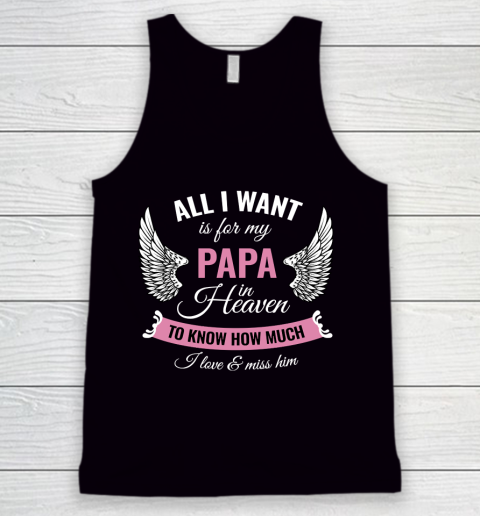 Father's Day Funny Gift Ideas Apparel  Dad in Heaven Dad Father T Shirt Tank Top