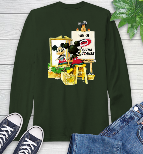 NHL Hockey Carolina Hurricanes Mickey Drawing Shirt 59