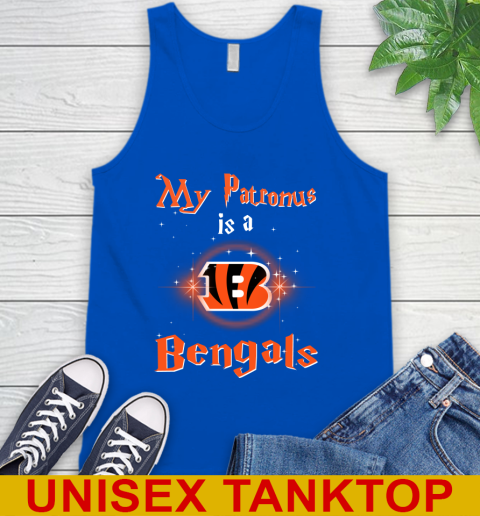 NFL Football Harry Potter My Patronus Is A Cincinnati Bengals Tank Top 4