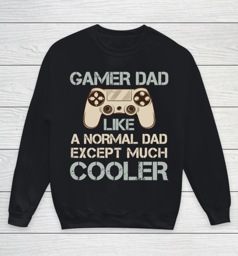 Father's Day Funny Gift Ideas Apparel  Gamer Dad Video Game Dad Father T Shirt Youth Sweatshirt