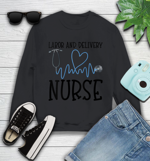 Nurse Shirt Womens Cute RN Labor and Delivery Registered Nurse NP Work Gift Shirt Sweatshirt