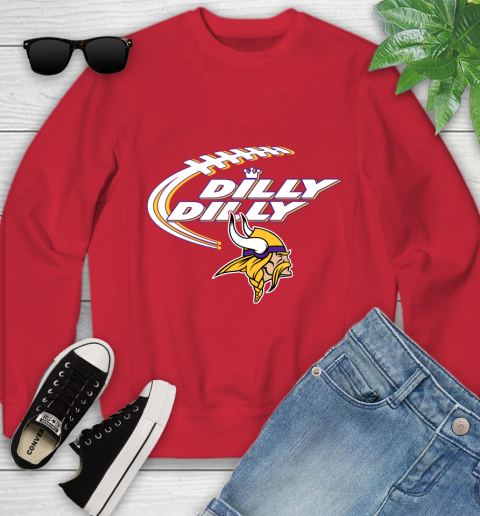 NFL Minnesota Vikings Dilly Dilly Football Sports Youth Sweatshirt 9