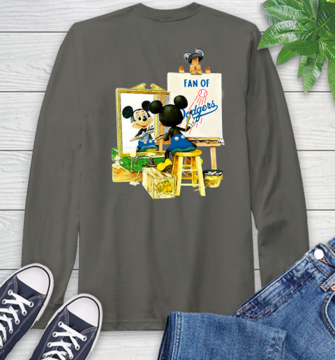 MLB Baseball Los Angeles Dodgers Mickey Drawing Shirt 63