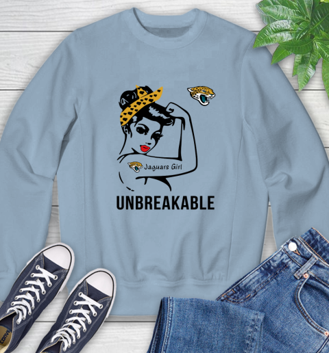 NFL Jacksonville Jaguars Girl Unbreakable Football Sports Sweatshirt 5