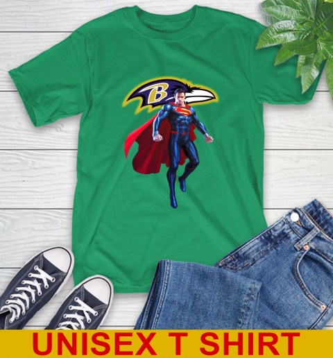Superman hot sale ravens shirt