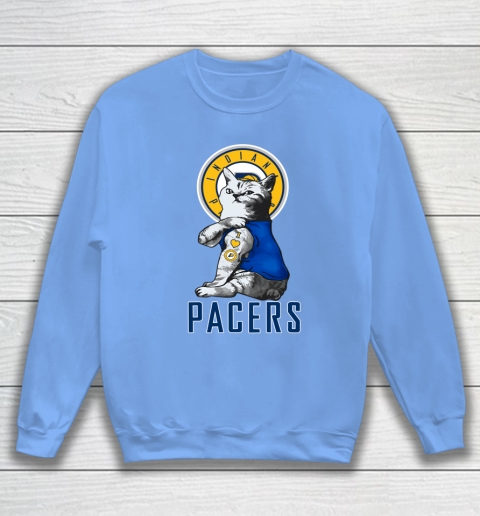 NBA Basketball My Cat Loves Indiana Pacers Sweatshirt 8