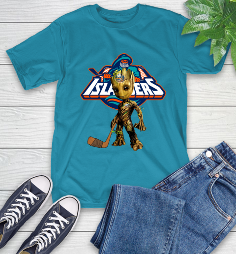 New York Islanders NHL Hockey Groot Marvel Guardians Of The Galaxy T-Shirt 8