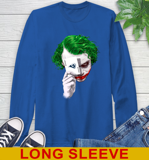 Los Angeles Rams NFL Football Joker Card Shirt Long Sleeve T-Shirt 11