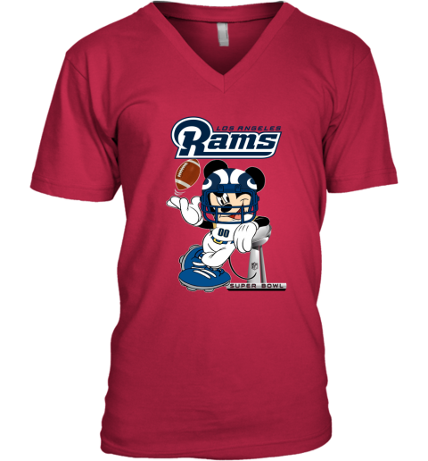 NFL Los Angeles Rams Mickey Mouse Disney Super Bowl Football T Shirt -  Rookbrand