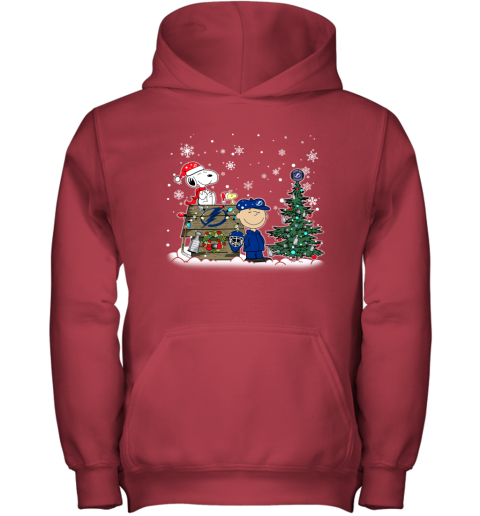 NHL Tampa Bay Lightning Snoopy Charlie Brown Woodstock Christmas Stanley Cup Hockey T Shirt ZWpL0Go3NlD youth hoodie 43 95 151514 front red