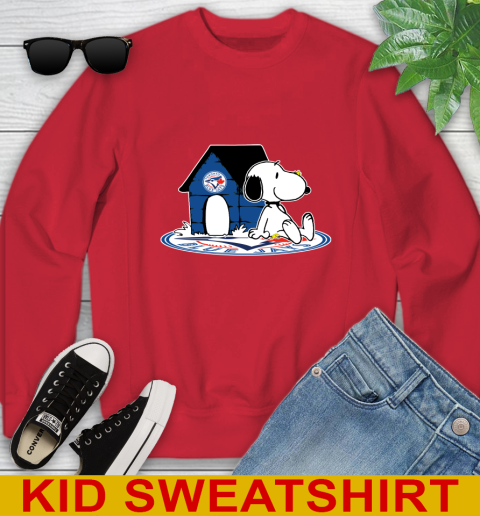 MLB Baseball Toronto Blue Jays Snoopy The Peanuts Movie Shirt Youth Sweatshirt 8