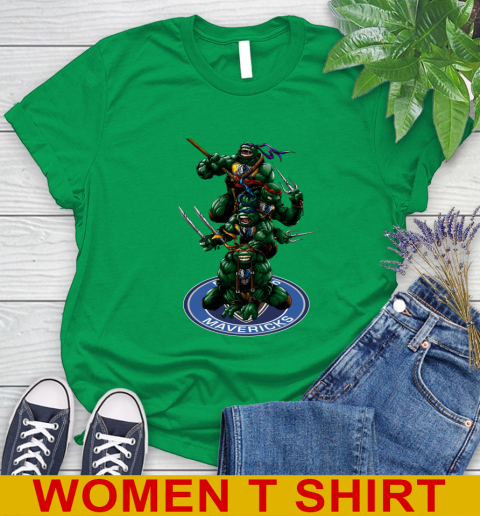 NBA Basketball Dallas Mavericks Teenage Mutant Ninja Turtles Shirt Women's T-Shirt 6