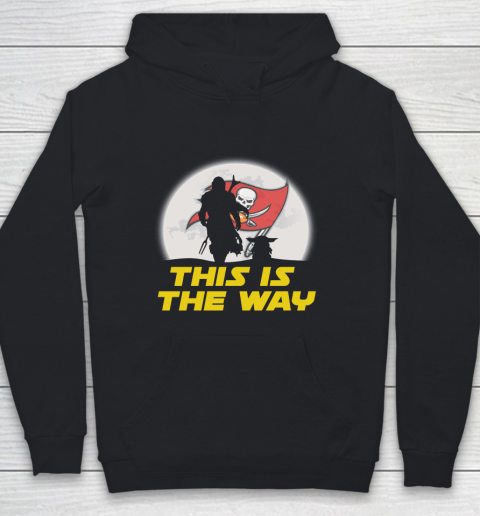 Tampa Bay Buccaneers NFL Football Star Wars Yoda And Mandalorian This Is The Way Youth Hoodie