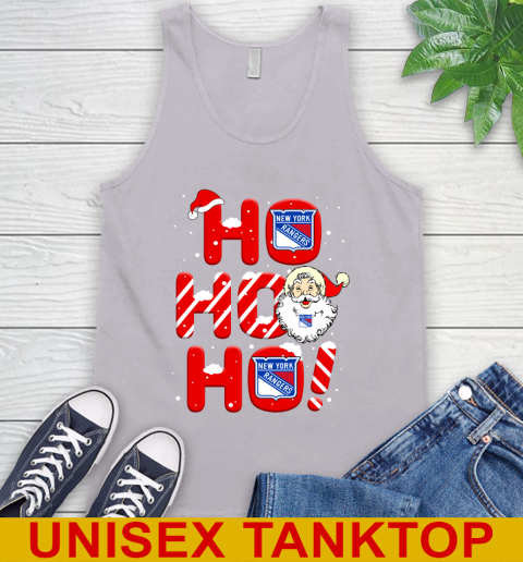 New York Rangers NHL Hockey Ho Ho Ho Santa Claus Merry Christmas Shirt Tank Top 3