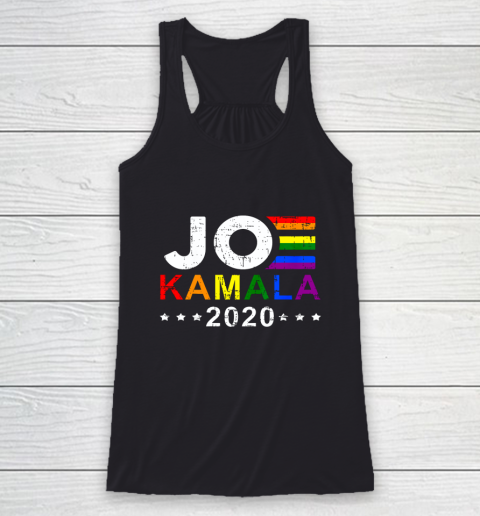 Joe Biden Kamala Harris 2020 Rainbow Gay Pride LGBT Election Racerback Tank